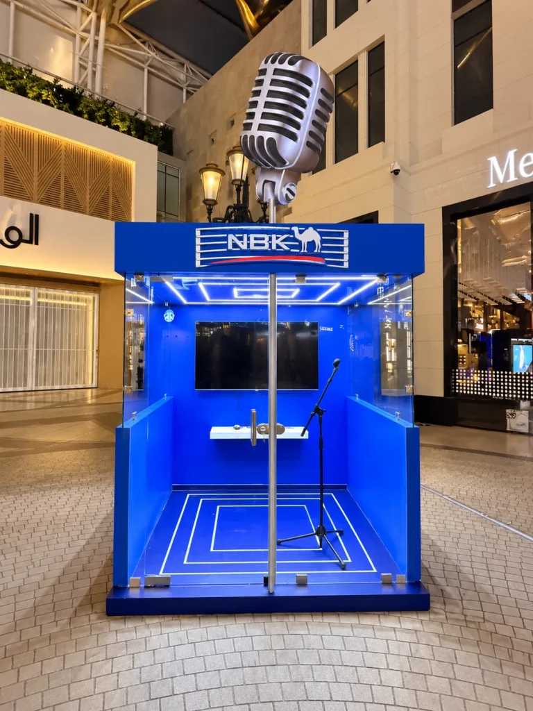 Cobalt Blue Karaoke Booth in Mall Atrium_converted