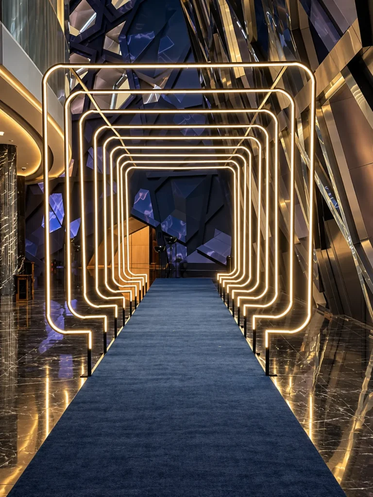 Futuristic Golden Archway Corridor_converted