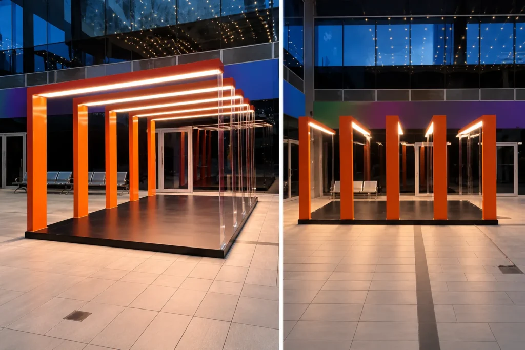 Illuminated Orange Pavilion Portfolio Spread_converted