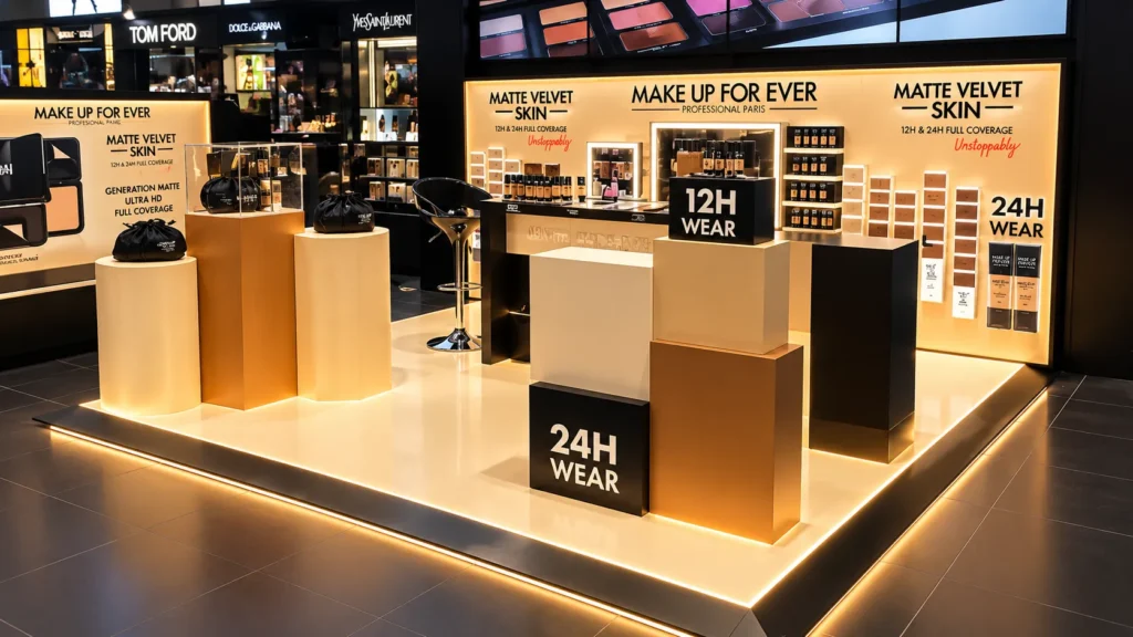 Luxury Make Up For Ever Display Kiosk_converted