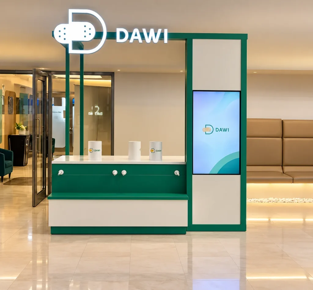Modern Green-and-White DAWI Clinic Kiosk_converted