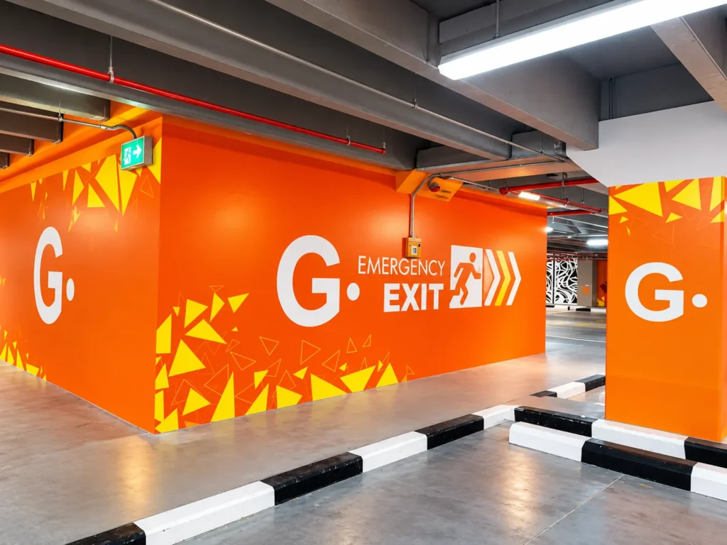 Vibrant Emergency Exit Garage Branding_converted