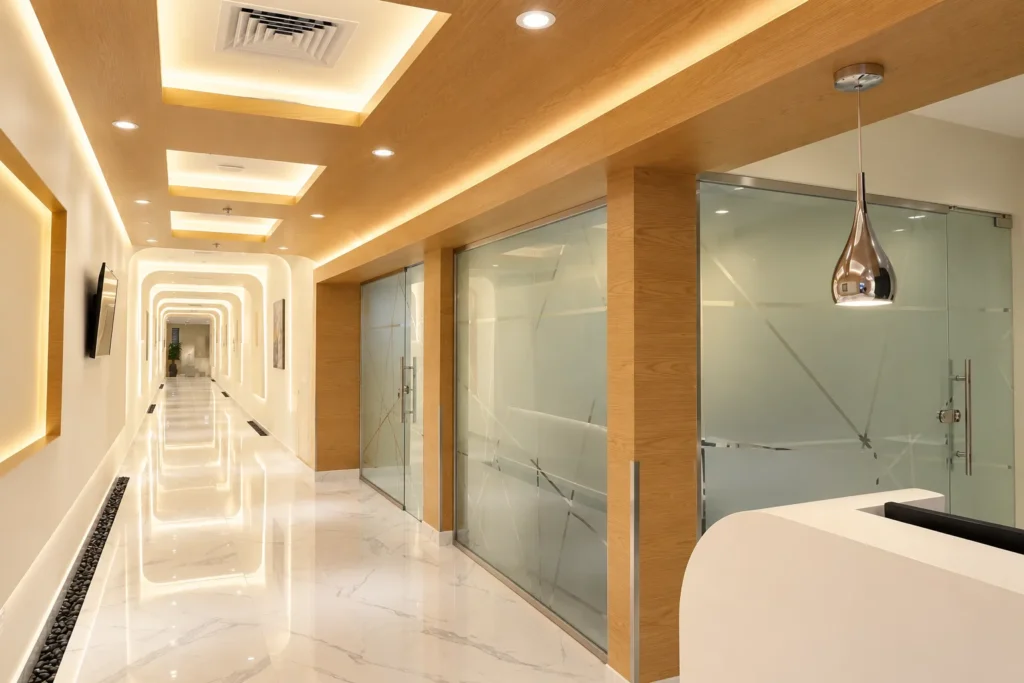Luxurious Warm-Toned Modern Corridor_converted