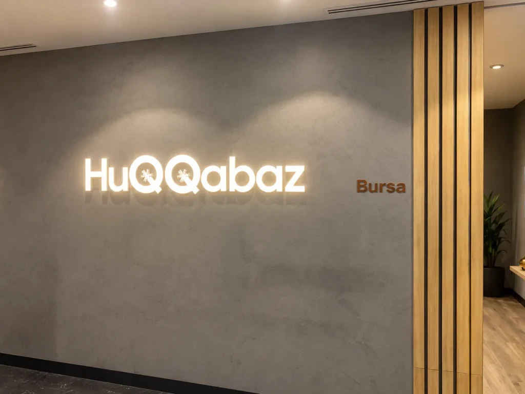 Modern HuQQabaz Bursa Lobby Signage_converted
